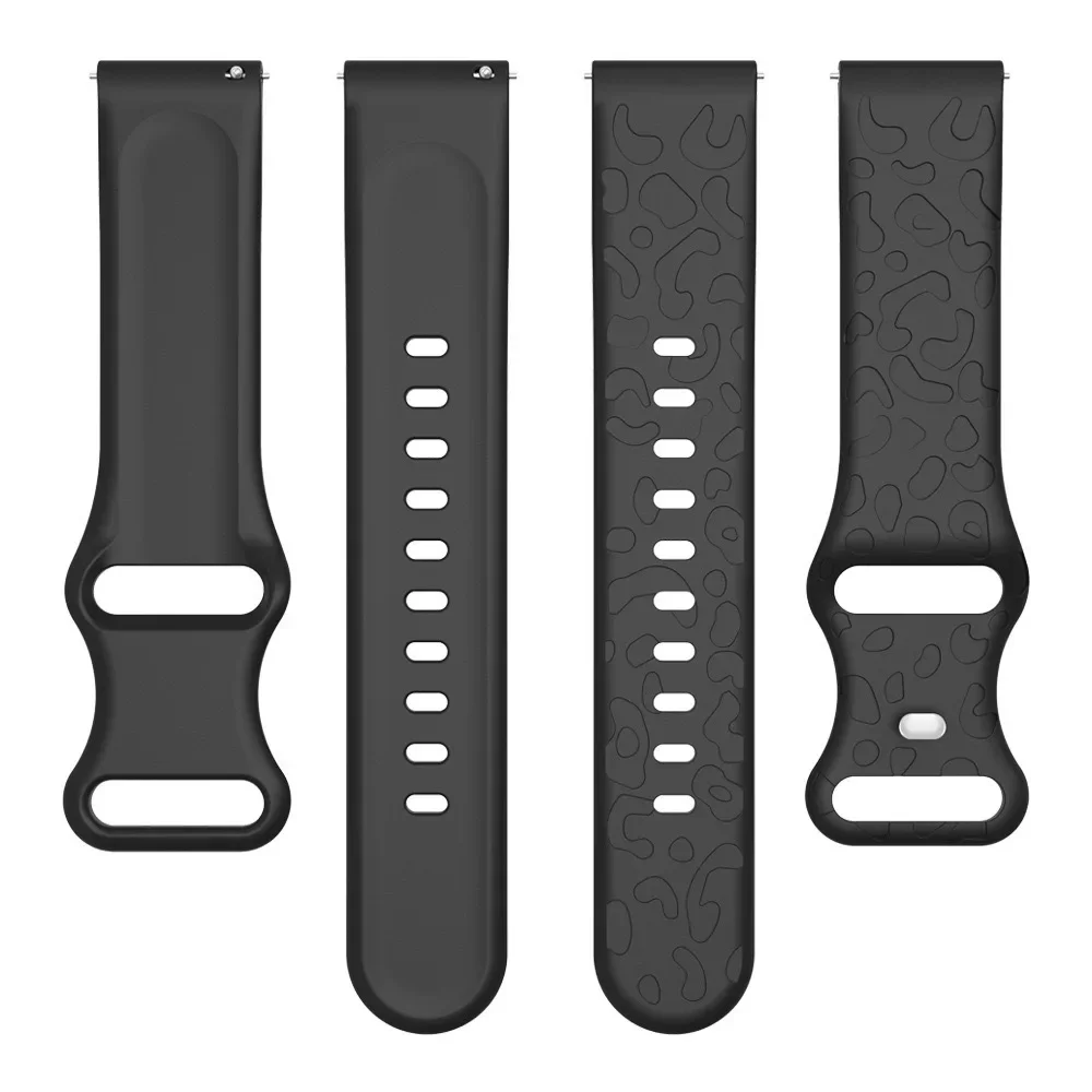 Gegraveerde Band Luipaard Zachte Siliconen Band Voor Huawei Horloge Fit 2 / Fit Special Edition / Fit Nieuw Met Connector