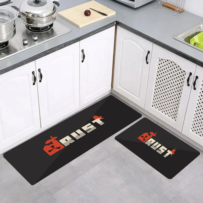 Home Game Rust Bathroom Mat Kitchen Rug Doormat Entrance Door Living Room Carpets Rugs Balcony Foot Carpet Mats Bath House Floor