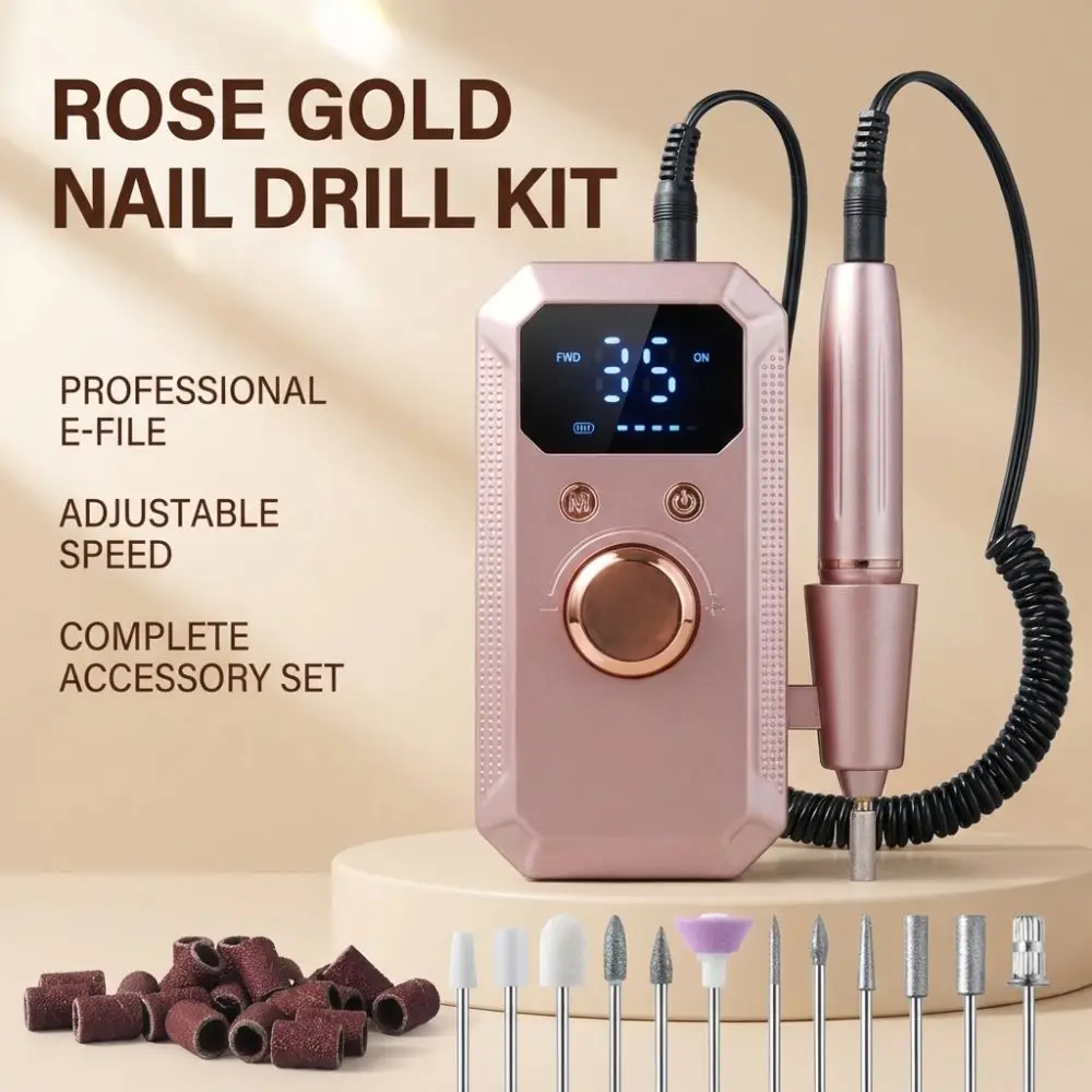 

32 Speeds Electric Nail Polishing Grinder Rechargeable LED Display Electric Nail File Multifunctional Portable Nail Grinder