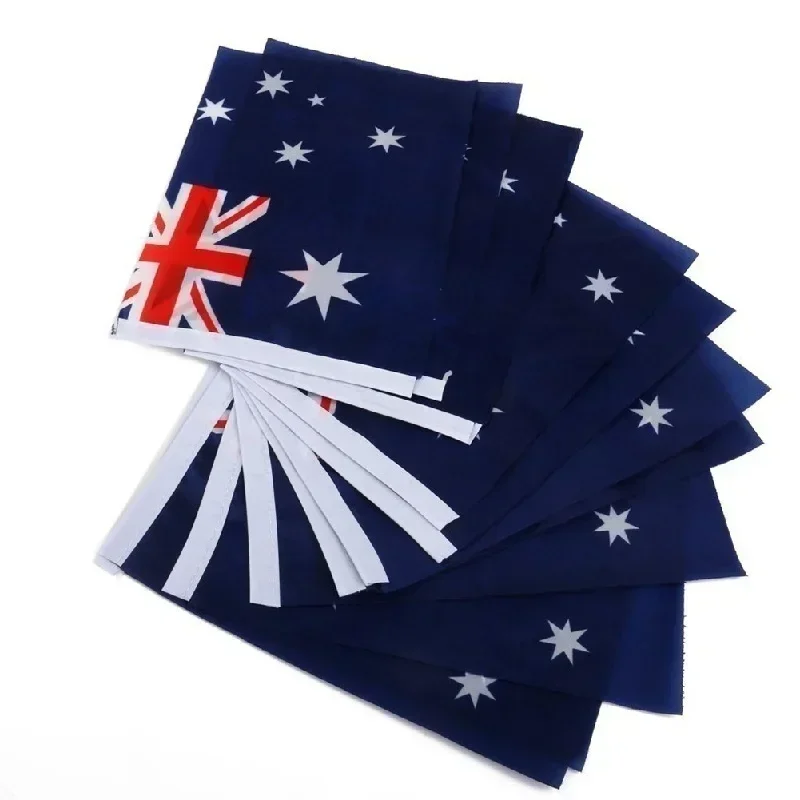 New Hand Held Mini Flag Waving Australian National Flags Plastic Poles 21 X 14cm Australia Flag Home Decoration Supplies
