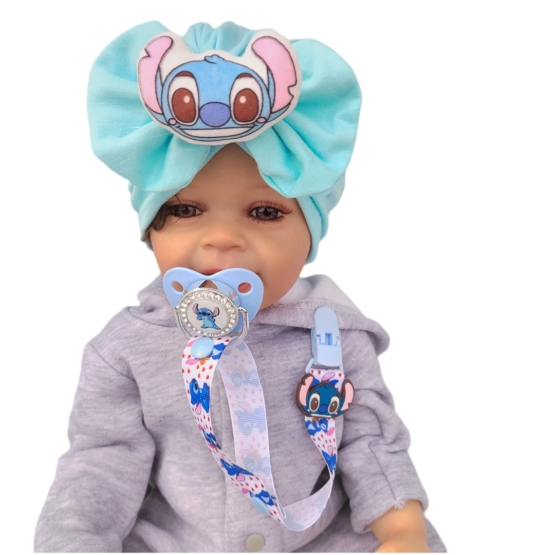 Disney Steeley stereo image baby pacifier and hat Newborn cotton thermal accessories Decorative items Baby shooting props set