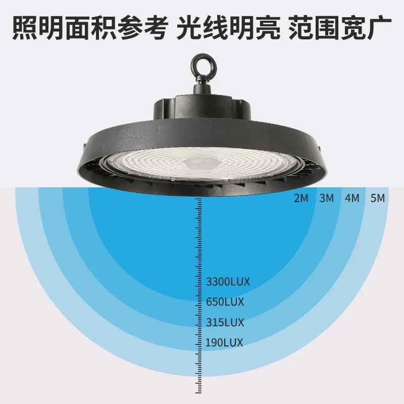 50/100/150W Super Brightness UFO High Bay Lamp LED Factory Garage Stadium Tri-proof Lamp Warehouse Workshop Industrial Lighting