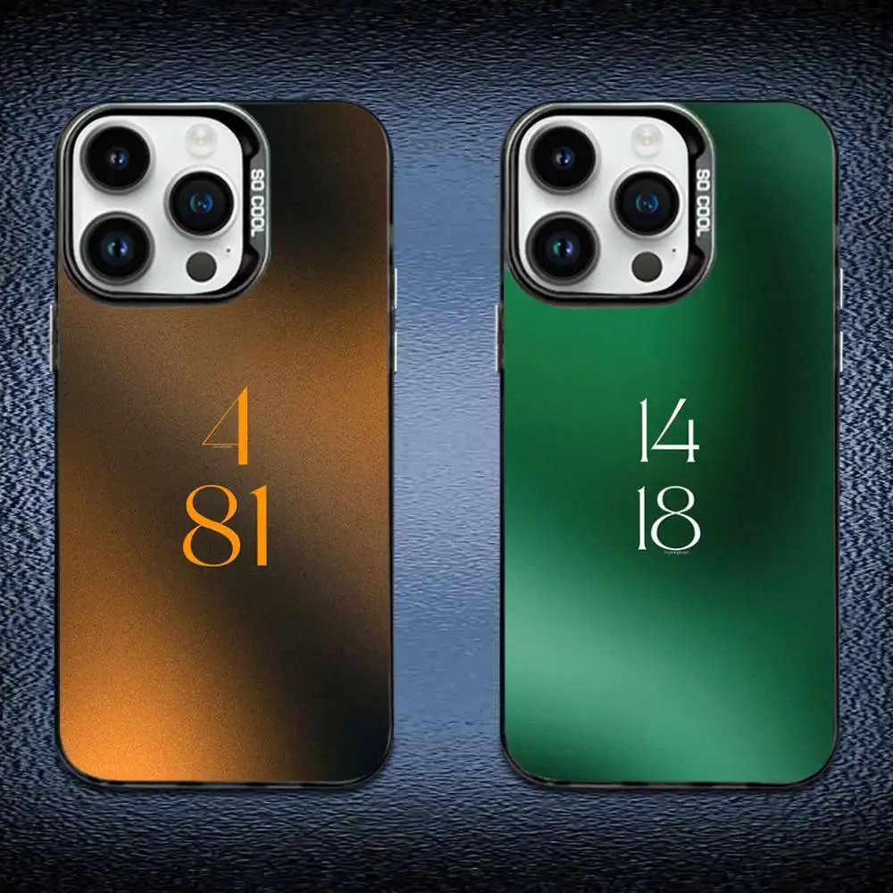 

2025 Team Numbers Phone Case For iPhone 16,15,14,13,12,11,Mini,Pro,E,MAX Black Candy Matte Shockproof Cover