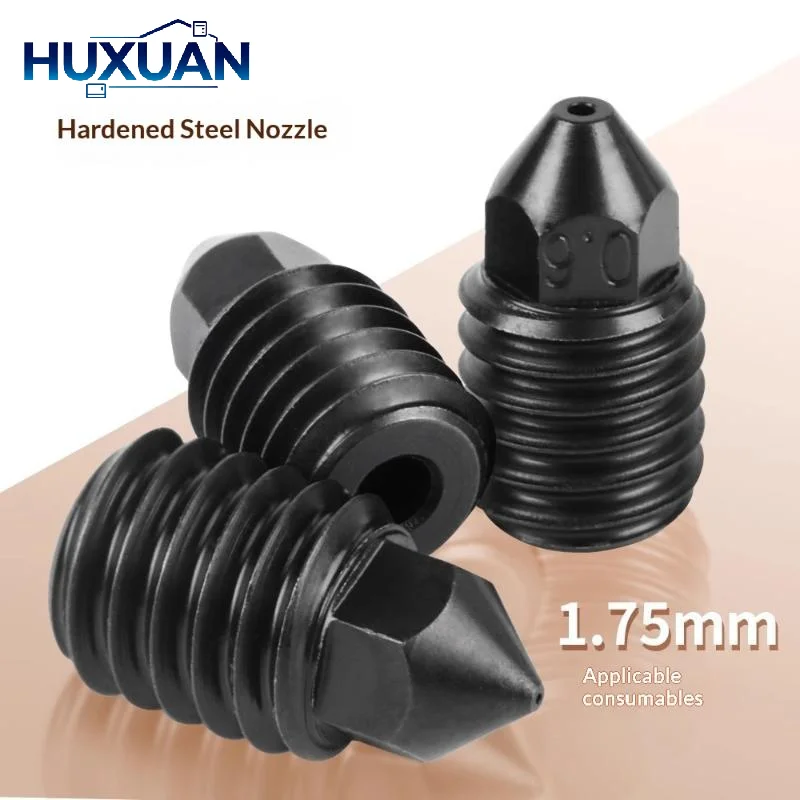 1Pcs Multiple Caliber 3D Printer Hotend Replacement X1 P1P CHT High Flow Nozzle Brass Hardened Steel Print Head For Bambu Lab