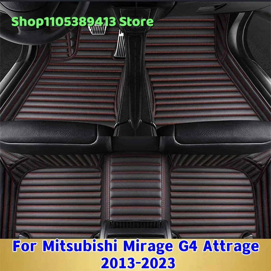 

Mats Carpets Leather Custom Car Floor Mats For Mitsubishi Mirage G4 Attrage 2018 2019 2020 2021 2022 2023 Car Mat Accessories