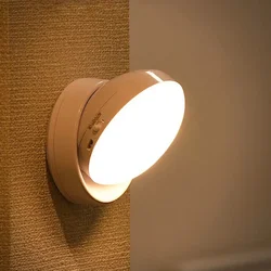 Lampa z czujnikiem ruchu bezprzewodowa lampa lampka USB z możliwością ładowania bezprzewodowe lampki nocne ładowanie ścian do korytarza dekoracja sypialni domu