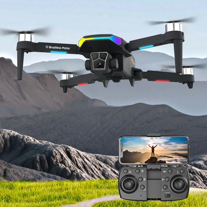 

2025 Cross-Border Drone F168 Brushless Light Flow Obstacle Avoidance Aerial Photography Long-Lasting Quadcopter