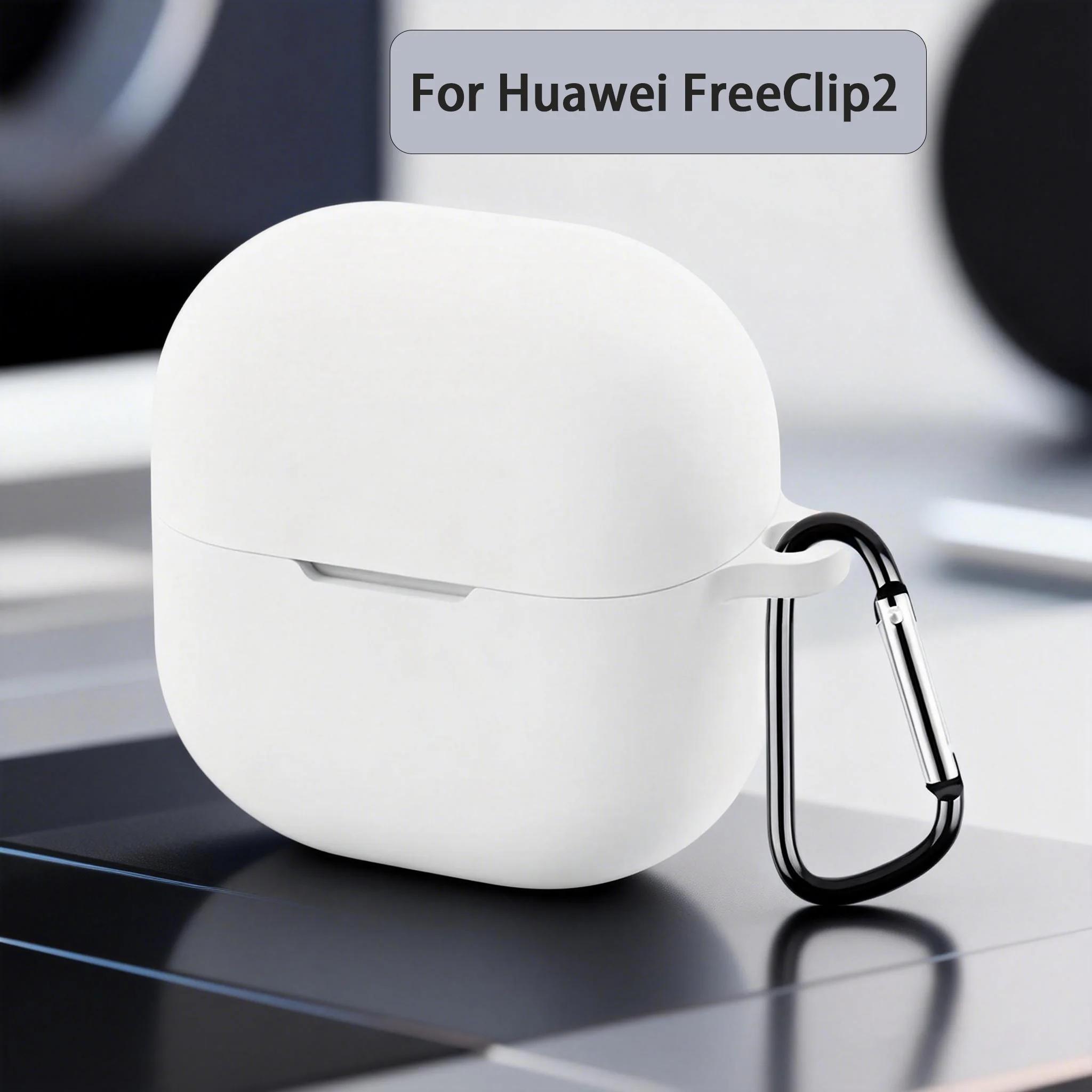 Étui pour Huawei FreeClip2 étuis Bluetooth coque pour écouteurs sans fil pour HUAWEI FreeClip 2 housse Anti-chute en Silicone avec mousqueton