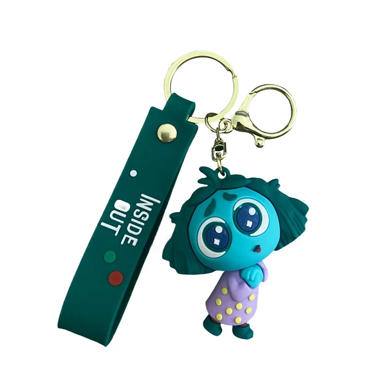 Minso かわいい人形キーホルダーバッグペンダント、漫画のカップルカーキーチェーンペンダント、絶妙な小さなギフト