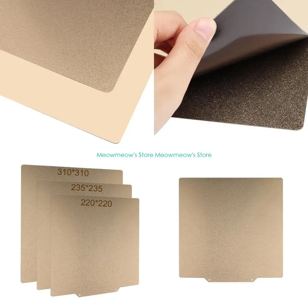 

W91A 3D Printer Hot Bed Steel Platform Double Side Pei Powder Spring Build Plate