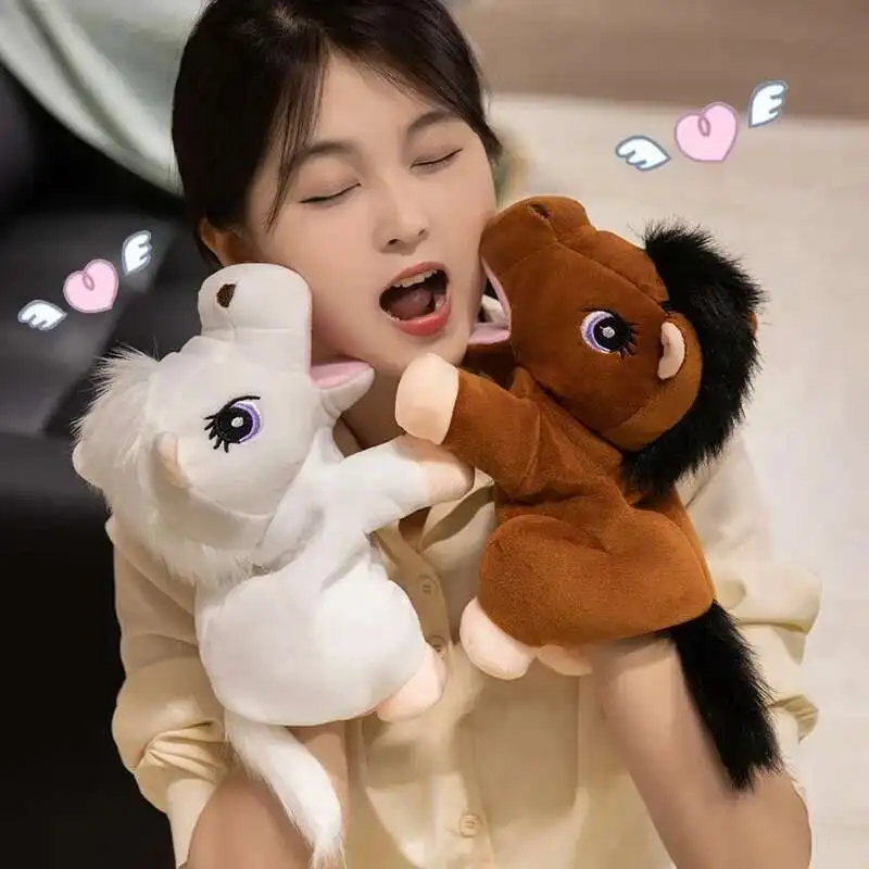 

28 см Kawaii ручные плюшевые игрушки милая маленькая лошадь кукла мягкая подушка игрушка детское животное креативный подарок на день рождения забавная вечеринка игра подарок