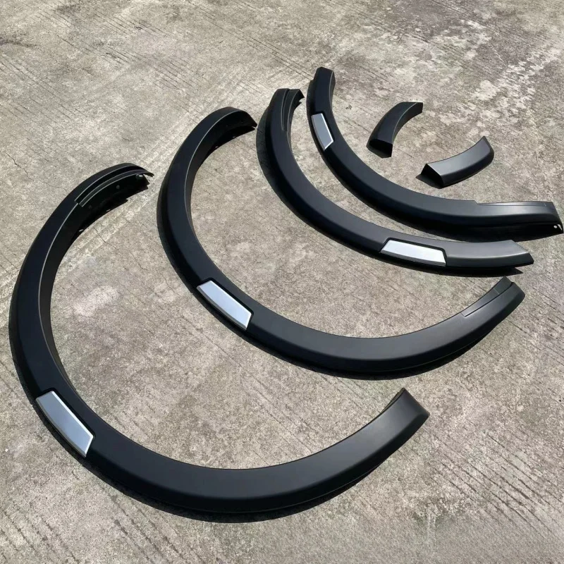 

High Quality 3 Inch Red Silver Rivet Flares Off Road Wheel Arch Trim Exterior Modification Parts Navara NP300 2016 Ab