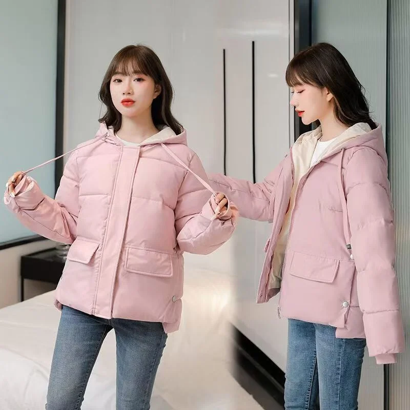 Thickened Students In Winter Loose Korean Cotton-padded Jacket Short Cotton-padded Coat 2024 New Down Women's Cotton-padded Coat
