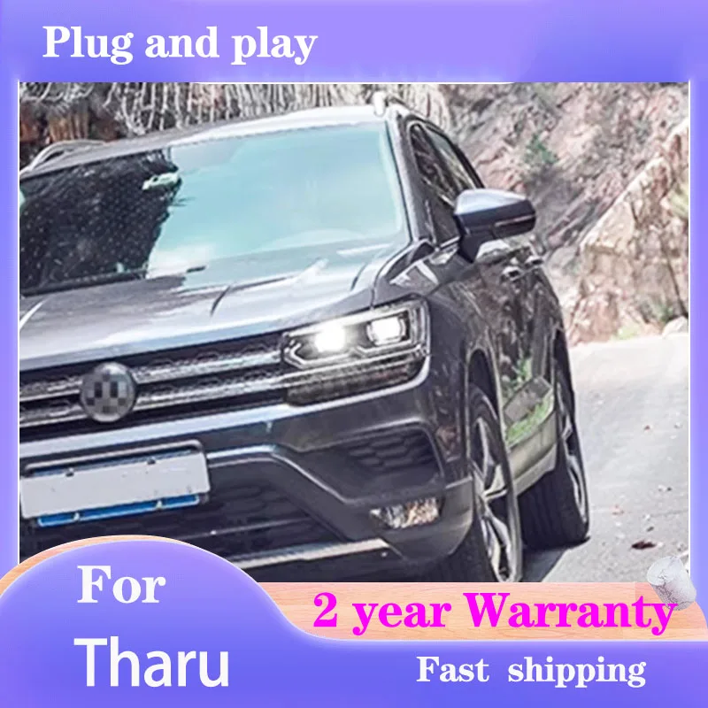 

Автомобильный стайлинг для VW Tharu: Фара 2018-2021, ДХО, указатель поворота, дальний свет, линзы-проекторы Angel Eye