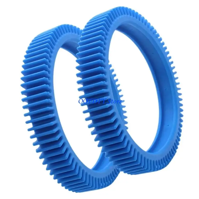 367A 2Pcs Blue Front Tire Set For Automatic Pool Cleaners Works With Multiple Models Cleaner