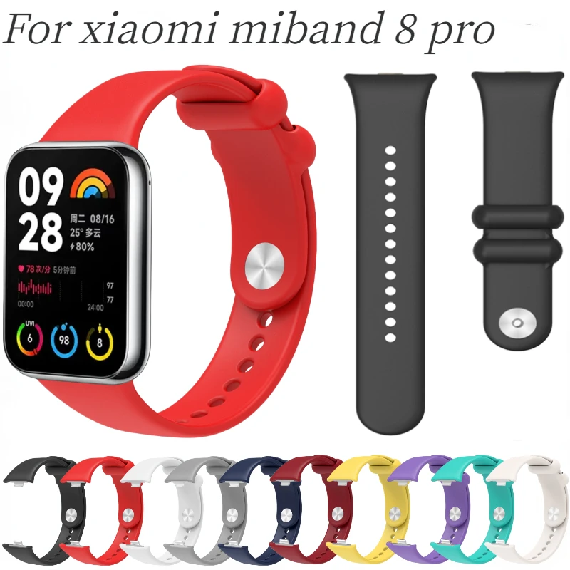 

Strap For Xiaomi Miband 8 Pro Smart watch Soft Replacement bracelet Silicone WristBand For Miband 8 Pro Bracelet Belt Accessory