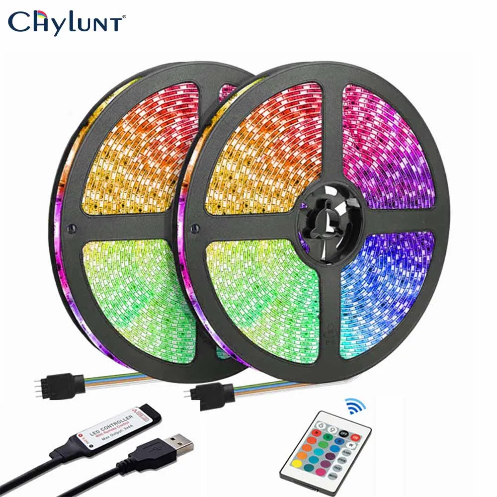 

5v 1m 2m 3m 4m 5m 10m 15m 5050 RGB Color Changing TV USB Port Sequential LED Strip Lights