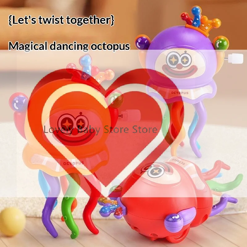 Wind Up Dancing Octopus Toy With Cute Cartoon Face And Colorful Tentacles Perfect For Toddlers Kids Birthday Gifts Daily Play