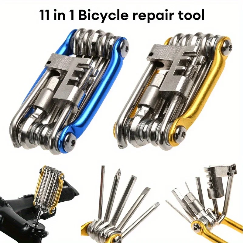 11 In 1 Portable Multifunctional Bike Repair Tool Kit For Outdoor Bicycle Cycling