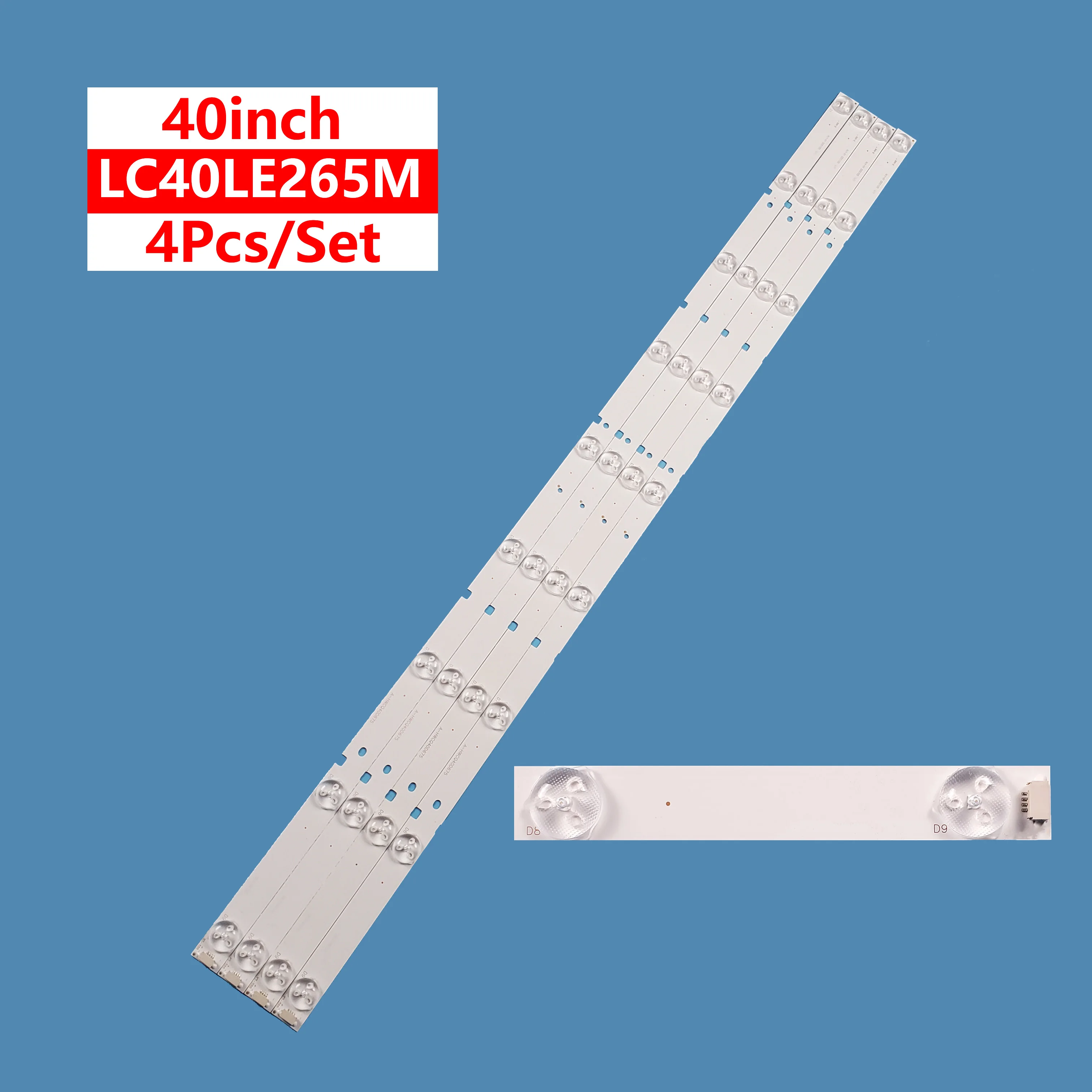 Hot Sale Led Strip Light Set Voor Scherpe 40Inch 9led A-HWCQ40D675 Tv Backlight LC-40LE265M LC-40LE275T LC-40LE660X 40le265x