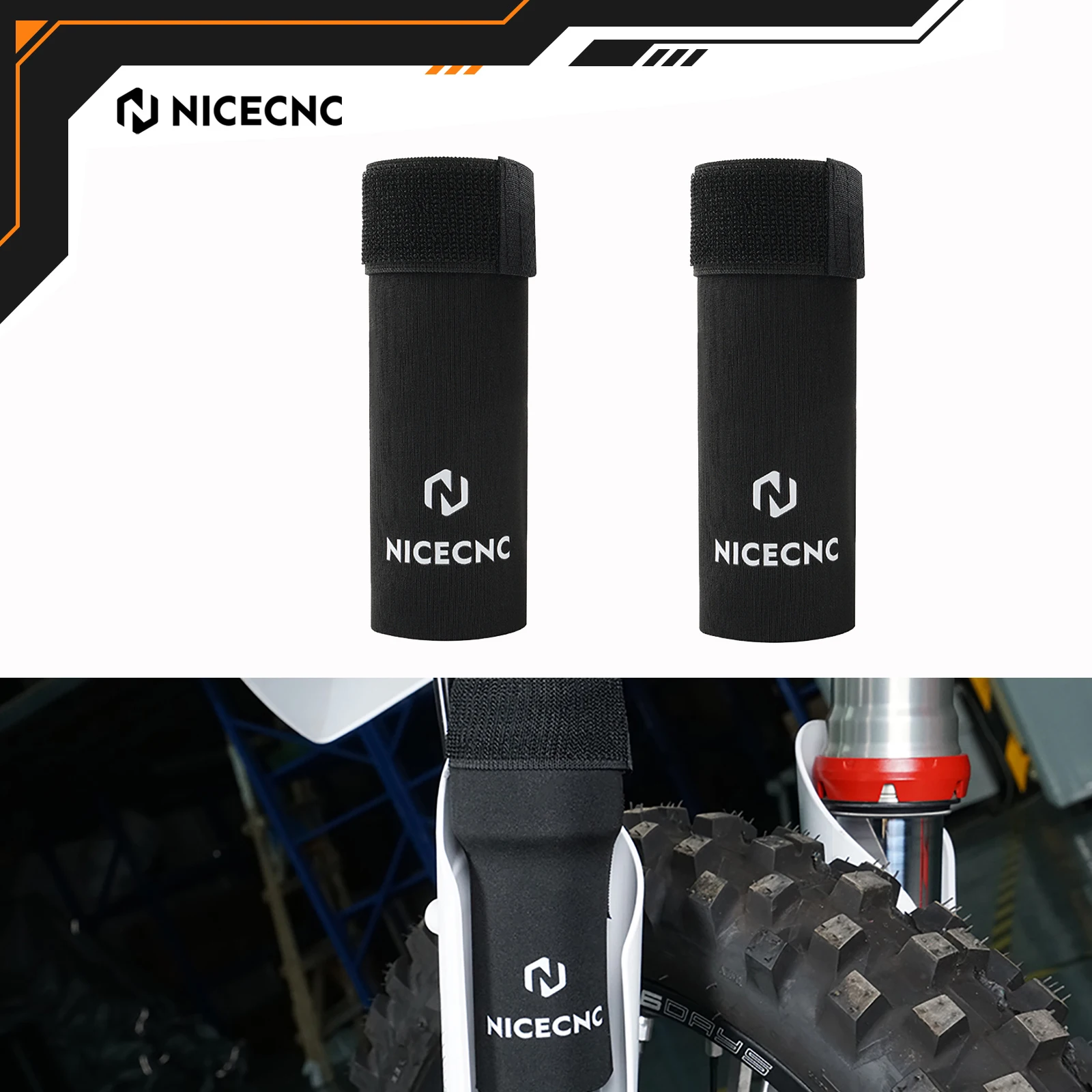 

NICECNC For KTM EXC 300 TPI SX125 SXF 450 EXCF 350 XCW 500 For Husqvarna TE 300 GasGas EC 300 SHERCO 6" Front Fork Sock Guard