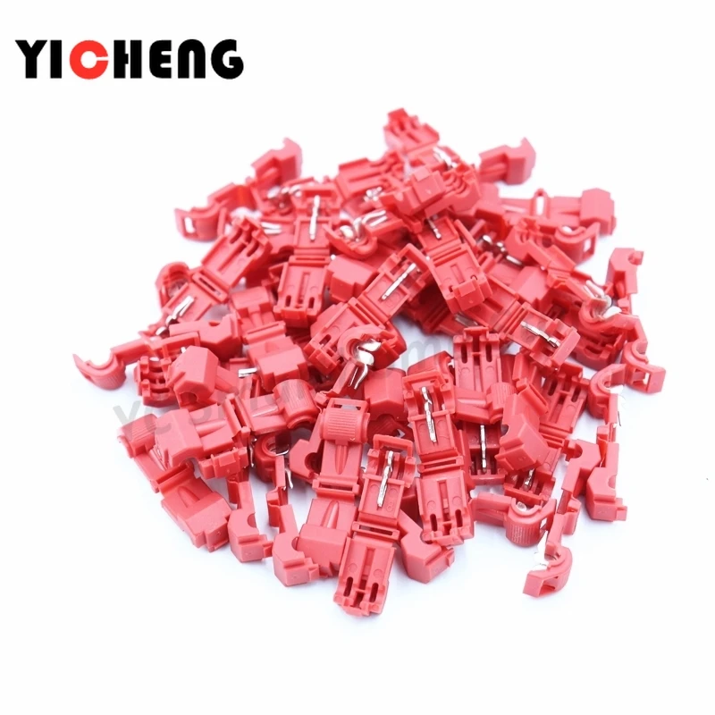 10 Pcs T Tipe Konektor Crimp Terminal Kabel Nyaman Konektor Skor Lock Cepat Konektor T1 T2 T3