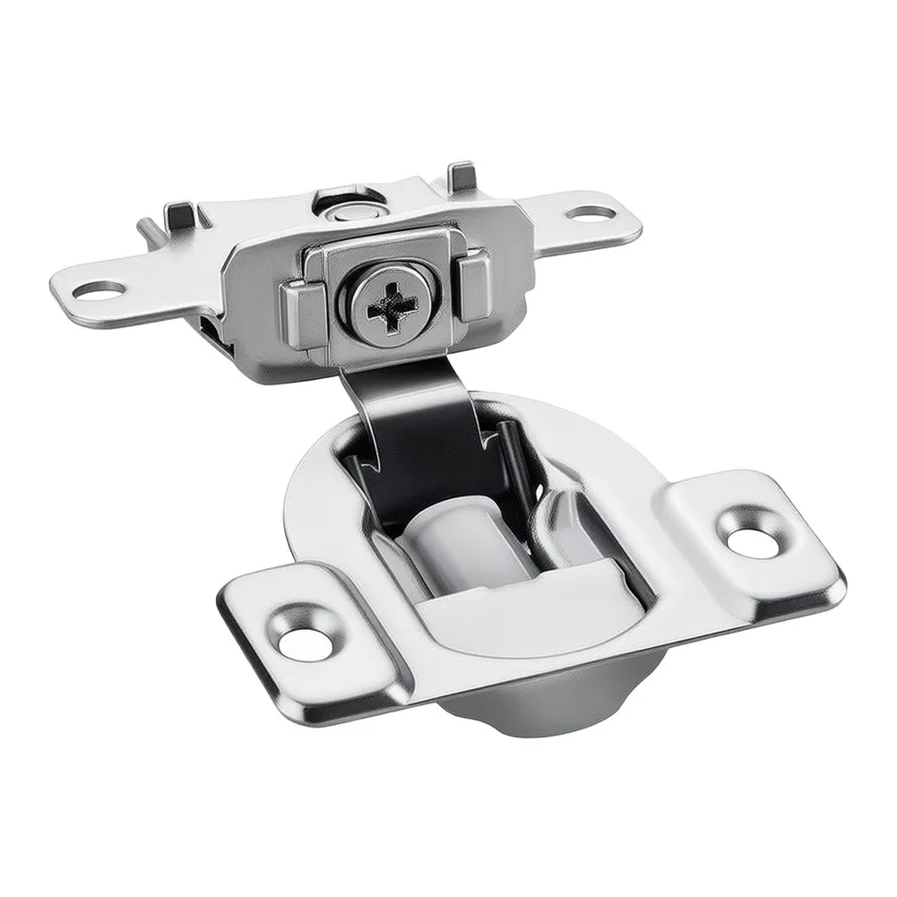 3D Adjustable Inward Opening Door Hinge Silent Soft Close Damping For Wardrobe Cabinet Furniture Hardware Invisible Steel Silver