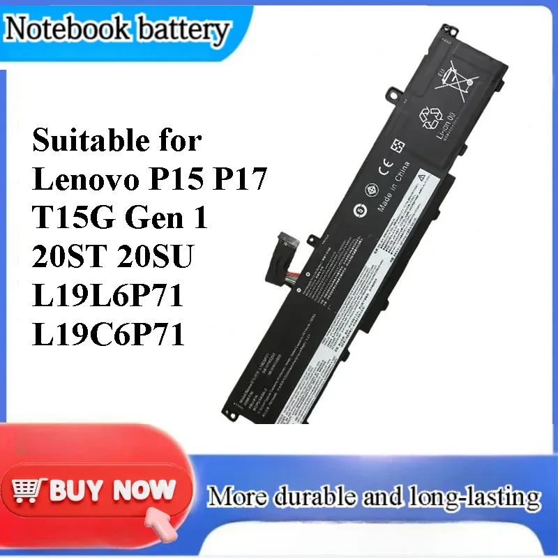 [NEW] for Lenovo P15 P17 T15G Gen 1 20ST 20SU L19L6P71 L19C6P71 Battery