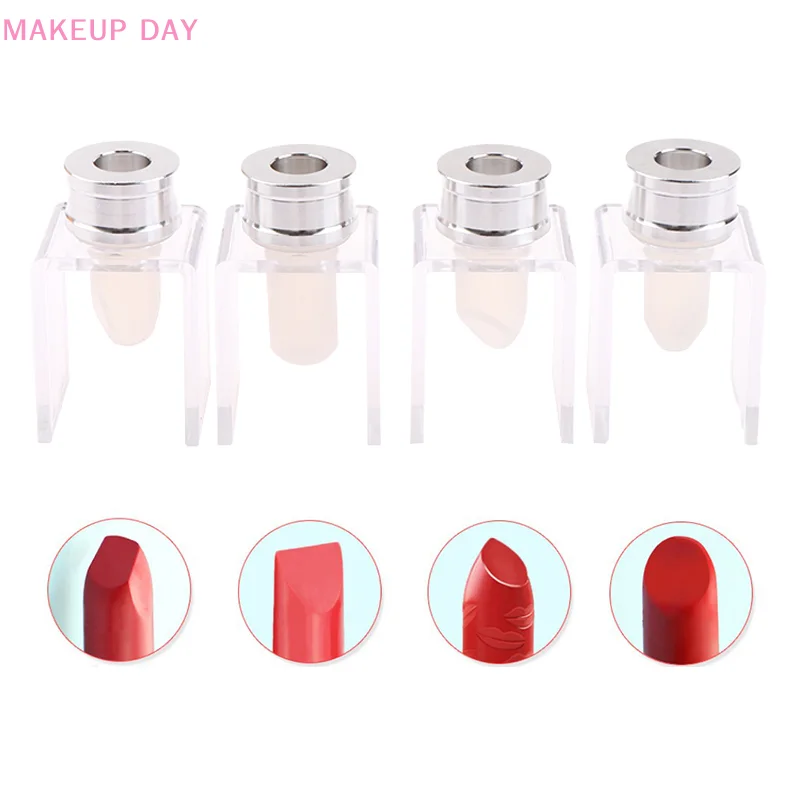 3Pcs/Set Silicone Lipstick Mold Aluminum Ring Mould Holder DIY Silicone Lip Balm Mold Crafts Tools Stand Tube