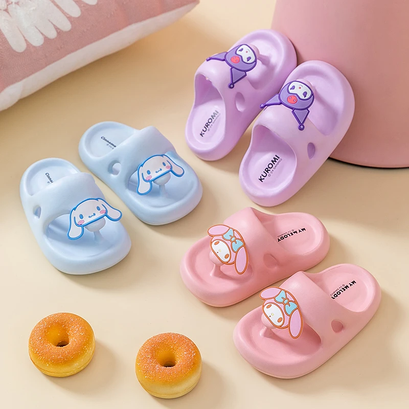 산리오 아동 슬리퍼 아기 실내 슬리퍼 남아 여아 욕실 미끄럼 방지 구름 샌들