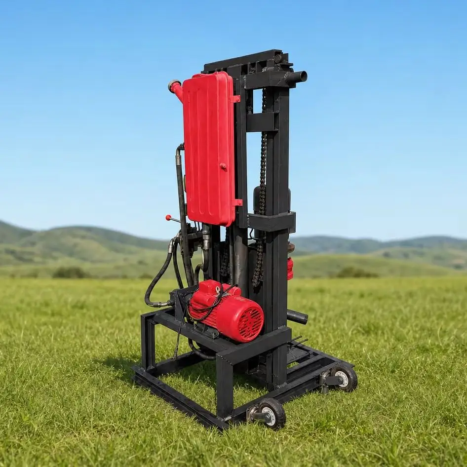 Customized Hydraulic Water Well Drilling Rig 100m Depth Easy Maintenance Compact Type for Yard Water Supply Drilling Machine