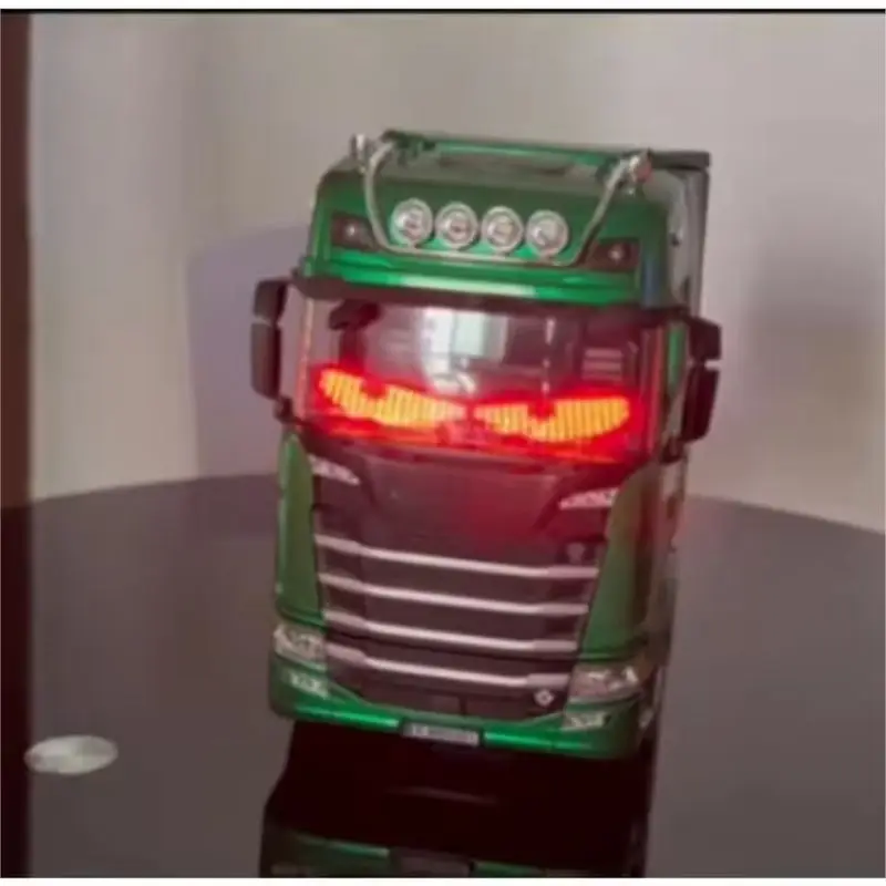 1:18 Scale 770s Rc Tractor Truck Huina 1501 Plastic Rtr Lorry Cars Remote Control Car Model With Battery Light Sound Boys Gift