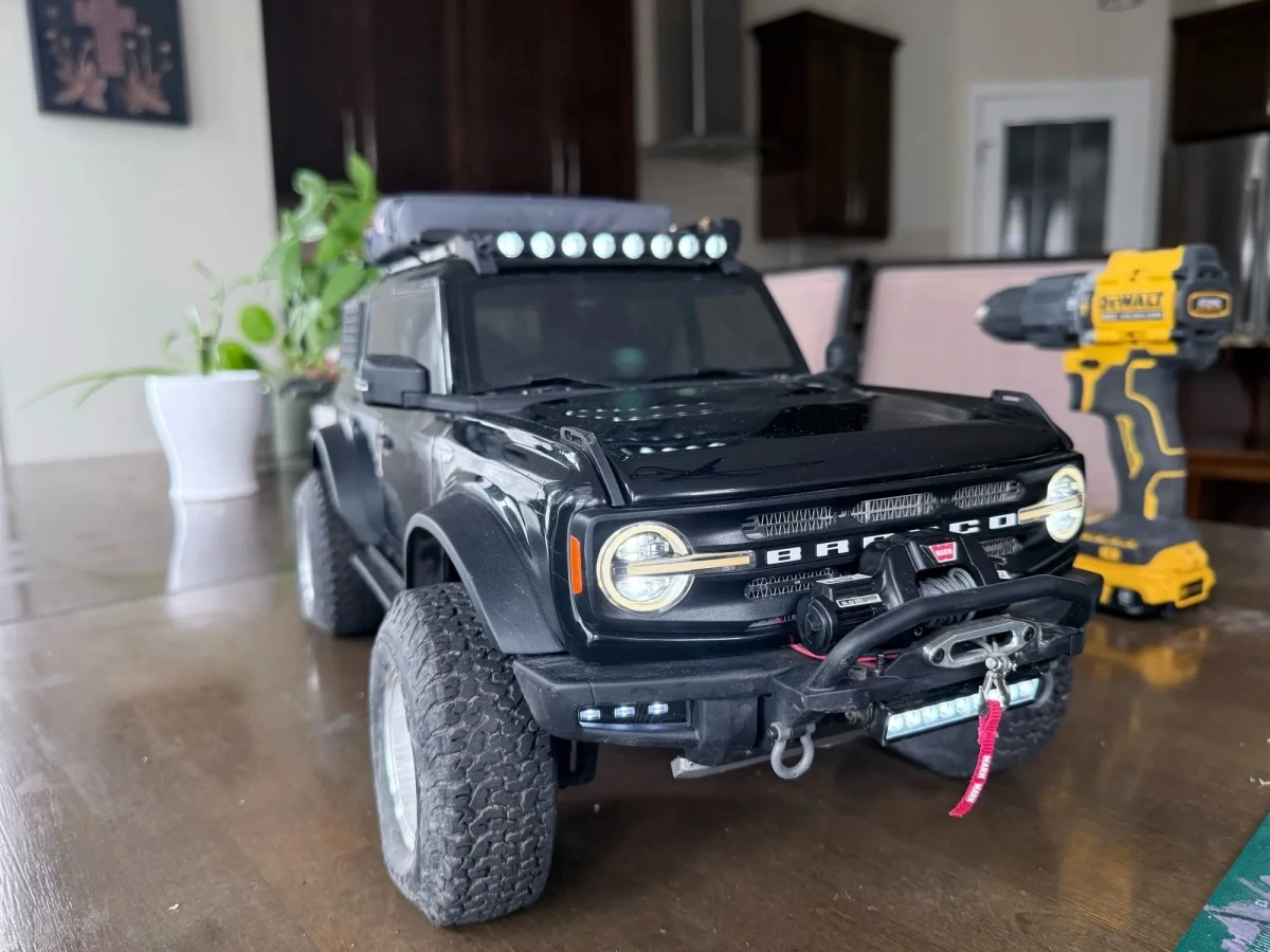 

Светодиодные фонари на крышу для TRX4 2021, аксессуары для Bronco, запчасти для радиоуправляемых машин масштаба 1/10