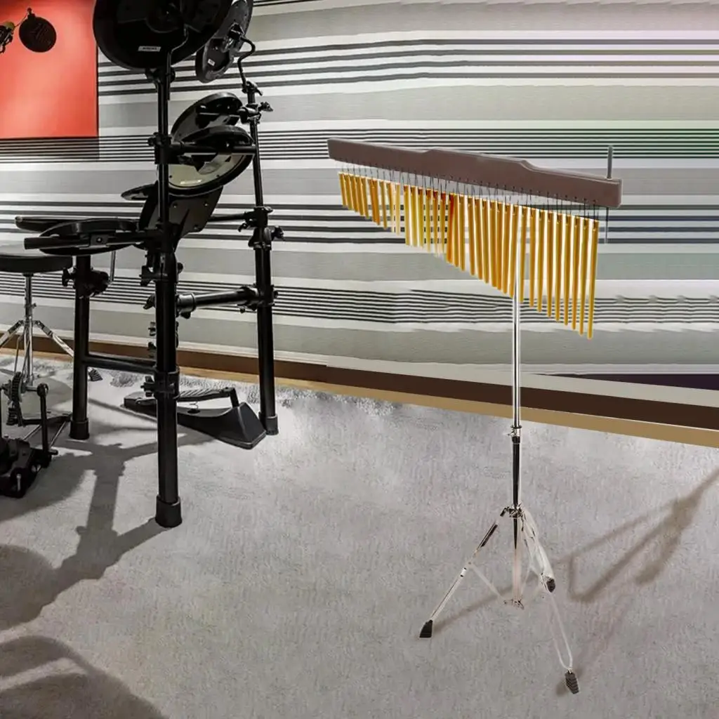 

Bar Chimes Stand Stable Height Adjustable for Studios Classroom Teaching Aid