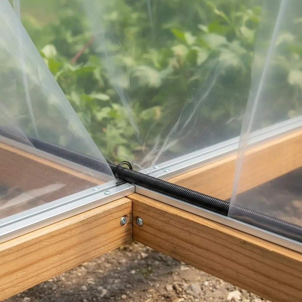 

Greenhouse Zigzag Wire Channel Set 6.56ft For Plant Nursery Garden Building Flower Cultivation, 50 Pack PE Coated Spring Stee