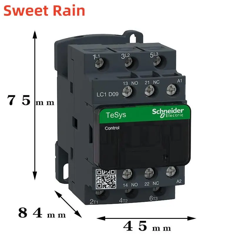 Schneider LC1D09A  LC1D12A  LC1D18A  New black  version  AC Three-pole contactor 3P   B7C F7C Q7C M7C 24V 110V 220V 380V