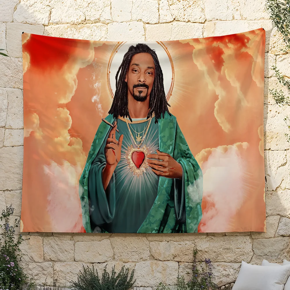 Rapper S-Snoop Dogg American Music flag For Camping Party Picnic Studio Booth Background Wall Interior Decoration Banner