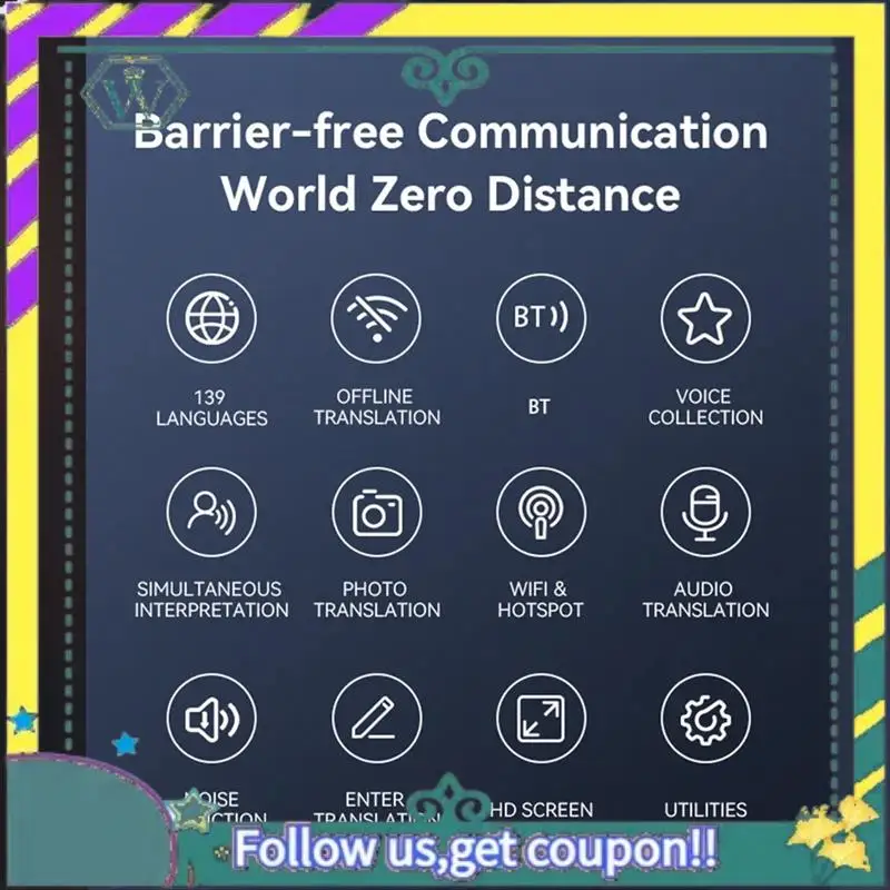 

NEW M30 Smart Voice Translator 139 Online Languages 14 Offline WIFI Photo Recording Dictionary Translation Business Travel