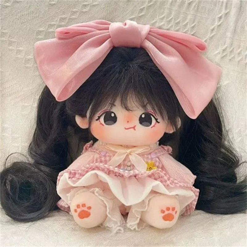 20cm Hair Extensions Synthetic Doll Wig Clasp-Style Long Curly Ponytail Pigtail for Dolls