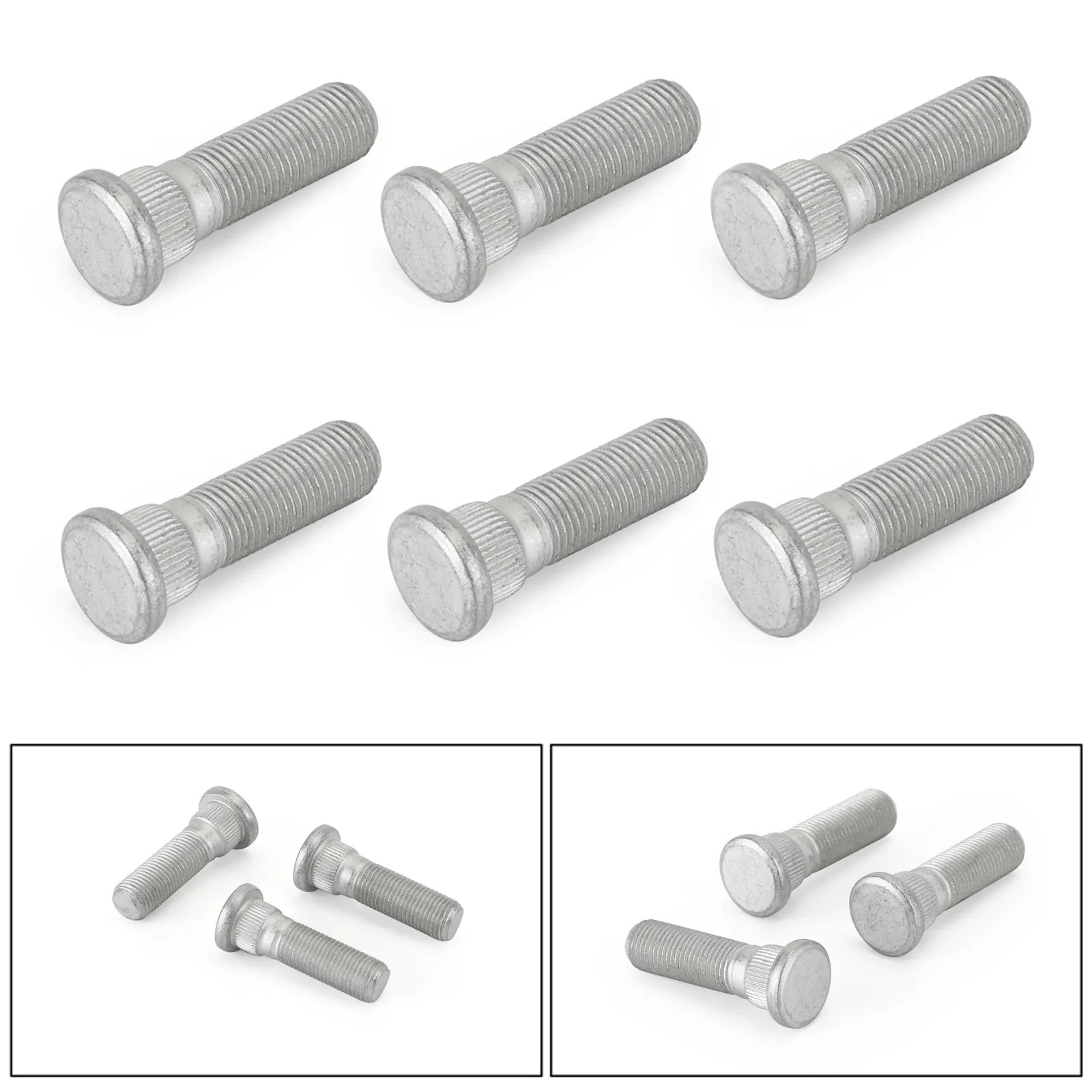 Areyourshop 6pcs Front Wheel Stud Kit Fit For Nissan Patrol GQ Y60 GU Y61 MQ For Ford Maverick 40222C6000 Car Auto Parts