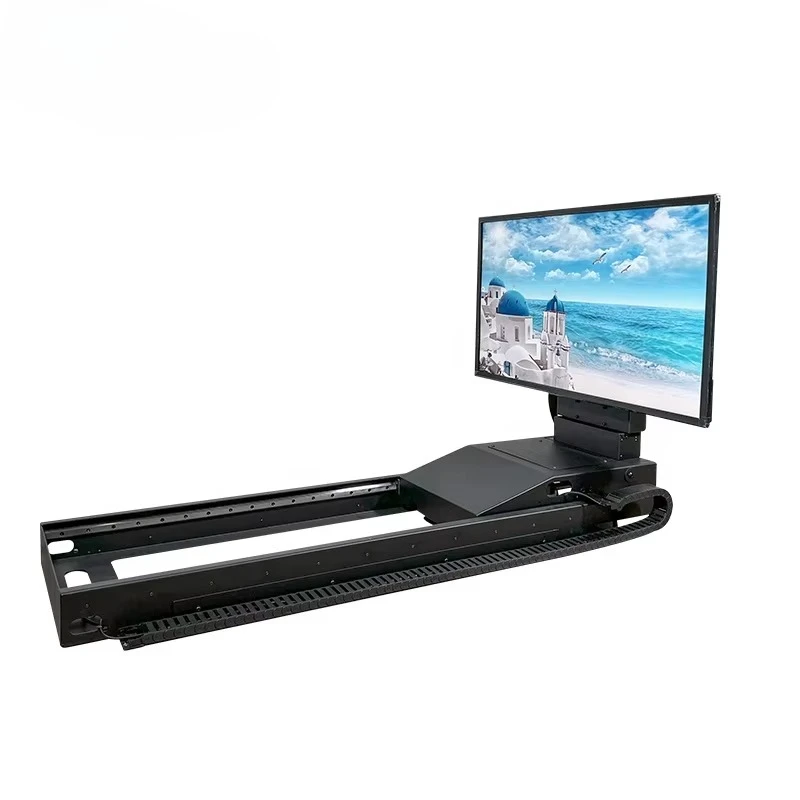 Electric under-bed TV lift space-saving hidden mechanism for flat-panel silent remote control