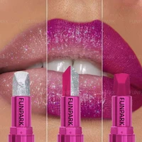1PC Rouge à lèvres mat bicolore scintillant sexy, cosmétiques faciles à appliquer, teinte à lèvres, maquillage, rouge à lèvres rose haute pigmentation, gloss à lèvres 3