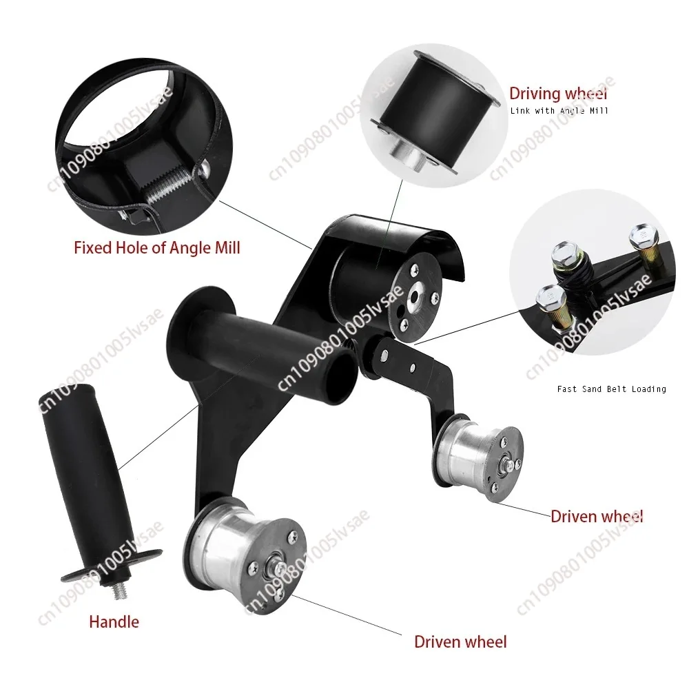 Stainless Steel Round Tube Wire Drawing Machine Polishing Machine Belt Sander Grinder Angle Grinder Belt Sander Head Accessories