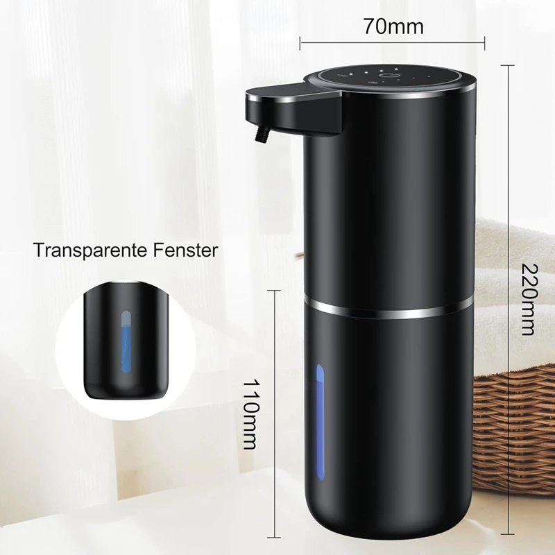 Automatische Zeepdispenser, 380 Ml, Elektrische Wandmontage, Contactloze Automatische Zeepdispenser, Usb Oplaadbaar