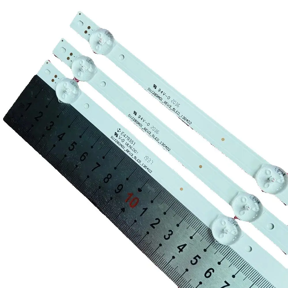 

3pcs 530mm LED Backlight strip SVJ280A01 REV3 5LED 130402 For Proline 28 inch TV PAINEL M280X13 E1 H L2830HD