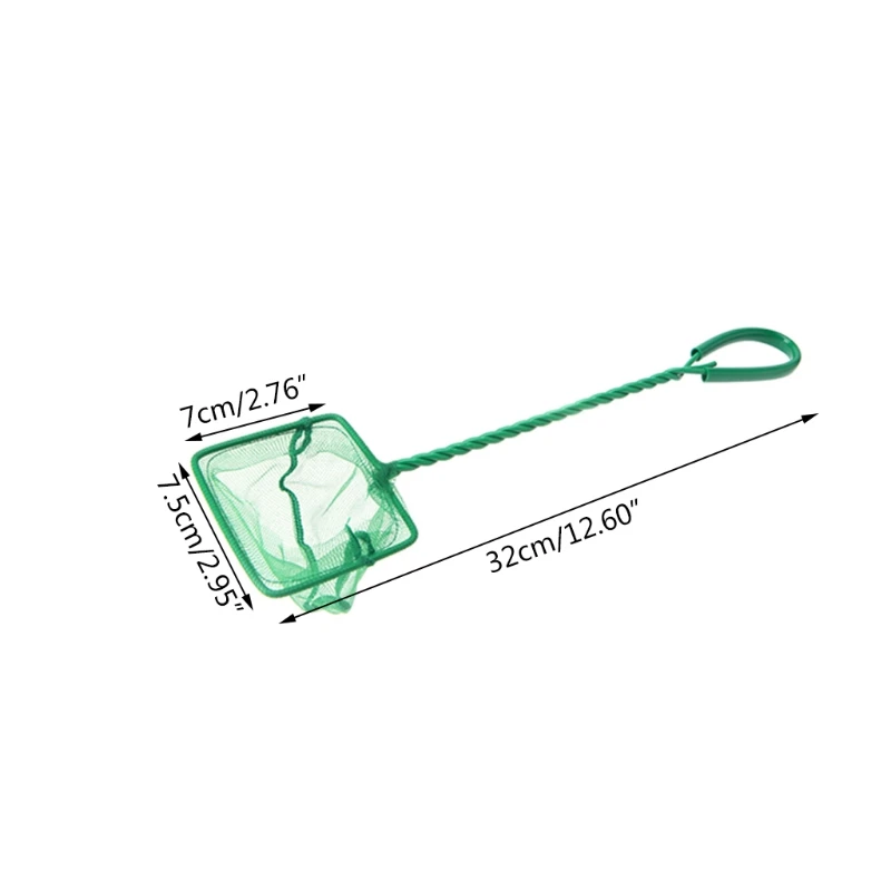 F92B Aquarium Fish Net 3" 4" 5" 6" 8" 10" Fine Mesh Skimmer Filter for Small Fish for Tank Catch Net with Comfortable Handle