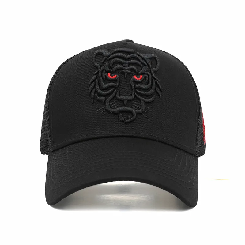 Sommer-Tigerkopfhut für Herren, atmungsaktiv, großer Kopf, Zaunhut, kleiner Baseballhut, Sonnenschutz und Sonnenschutz, Entenzungenhut