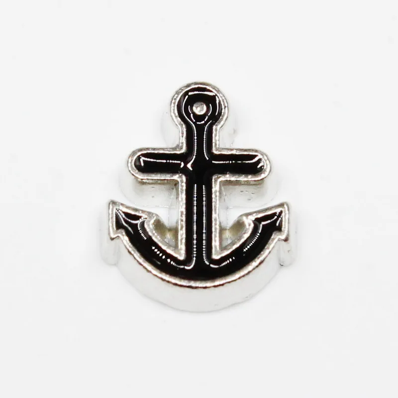 Floating Charms Crystal Rudder Ship Compass Anchor 20pcs/lot Living Glass Memory Floating Lockets DIY Jewelry Charms