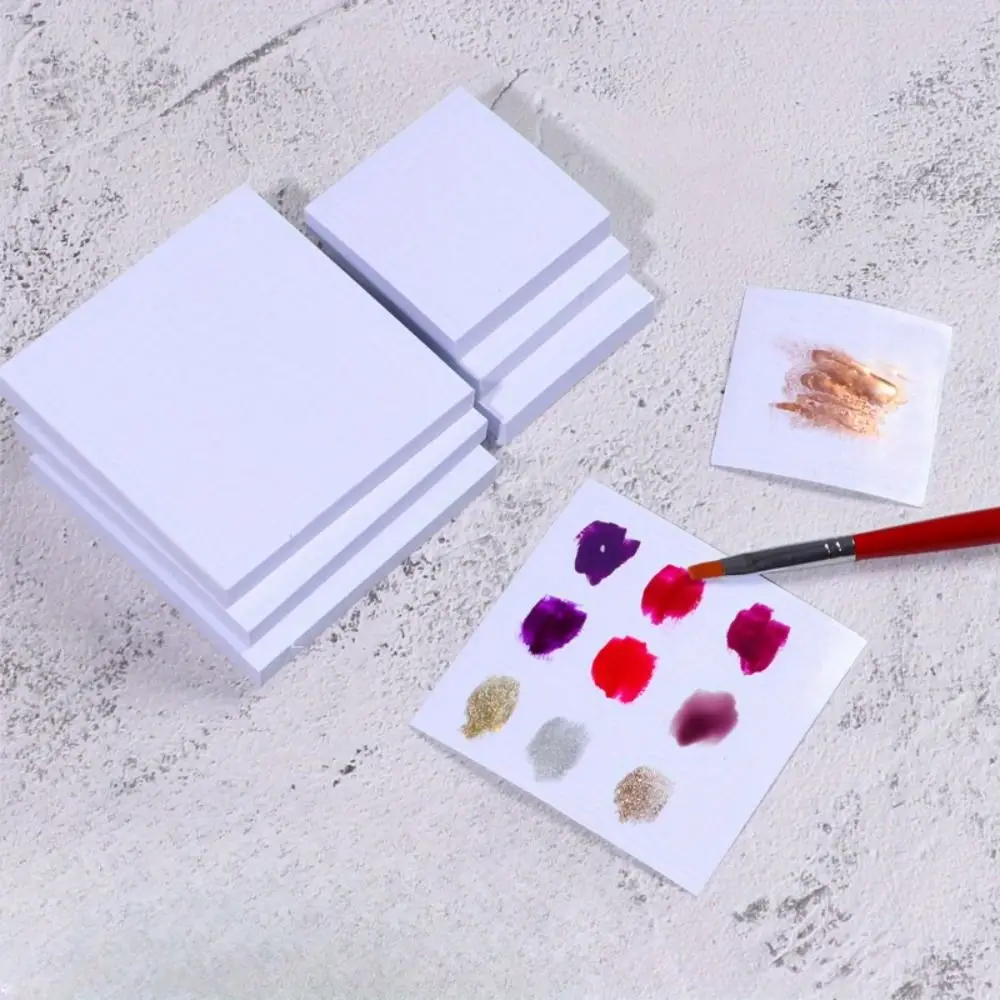 500 pçs dupla face descartável matiz cola papel diy espessamento unha polonês bandeja de mistura de cores conveniente à prova dwaterproof água