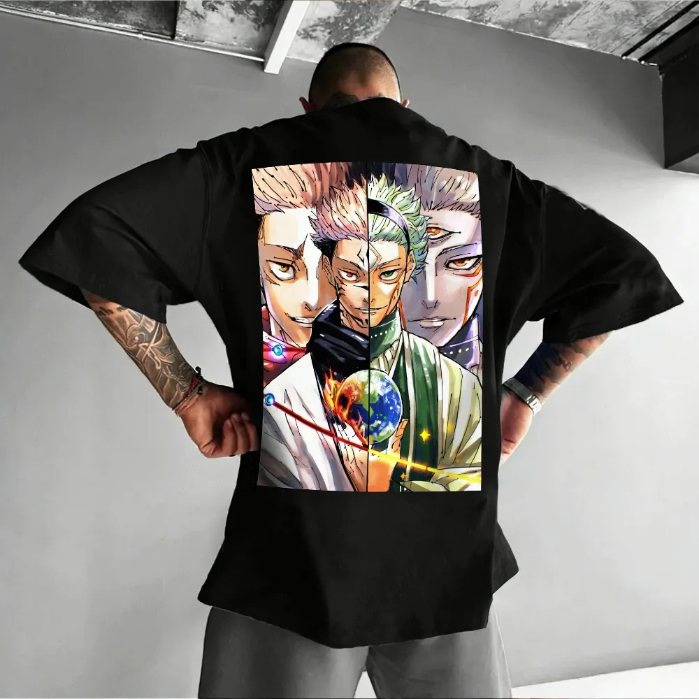 Jujutsu Kaisen Anime Itadori Yuji Printed T-shirt Men's and Women's T-shirt Men's Top Sports T-shirt Men's T-shirt Summer Tee
